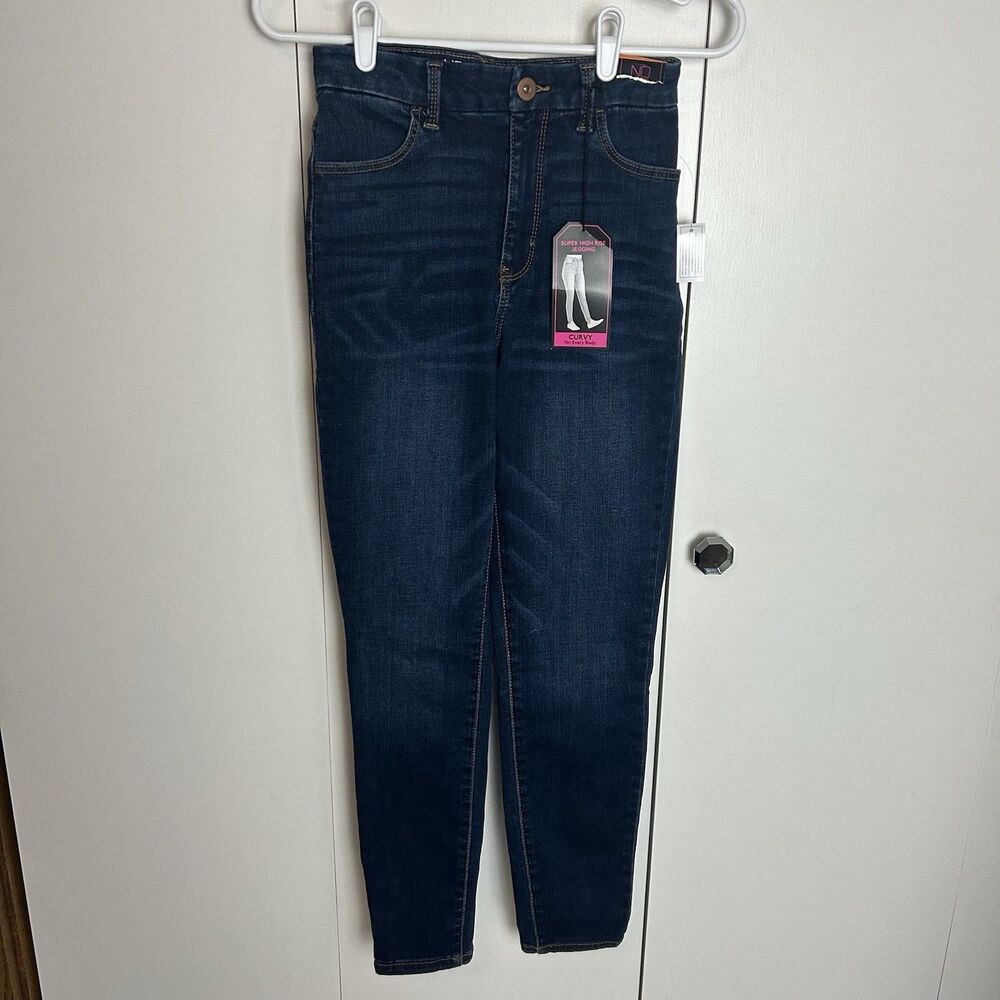 No Boundaries Jeans Curvy Super High Rise Jegging Women's Juniors Size 7
